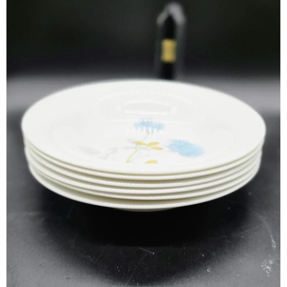 Set/6 Wedgwood Ice Rose 7.75